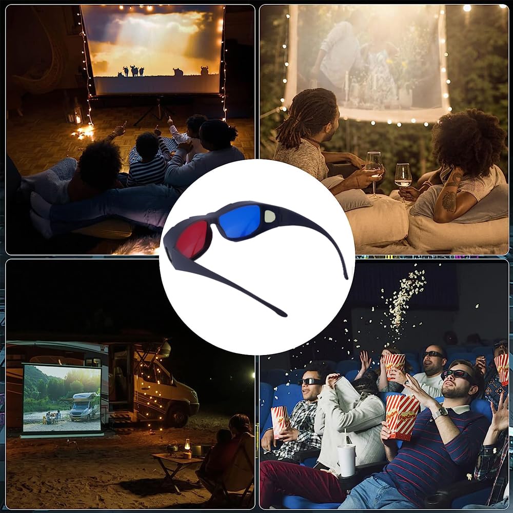 Amazon.co.jp: Othmro 3Dメガネ 3D立体 アナグリフ3Dメガネ レンズ1色